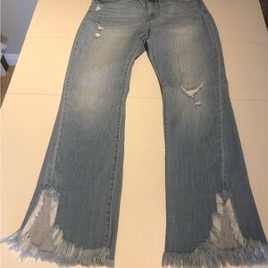 KanCan Light Blue Distressed Flare Jeans